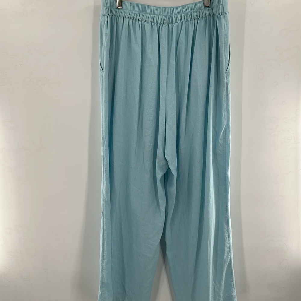 Madewell Pull-On Straight Crop Pant Blue Heron‎ 10 - Picture 8 of 9